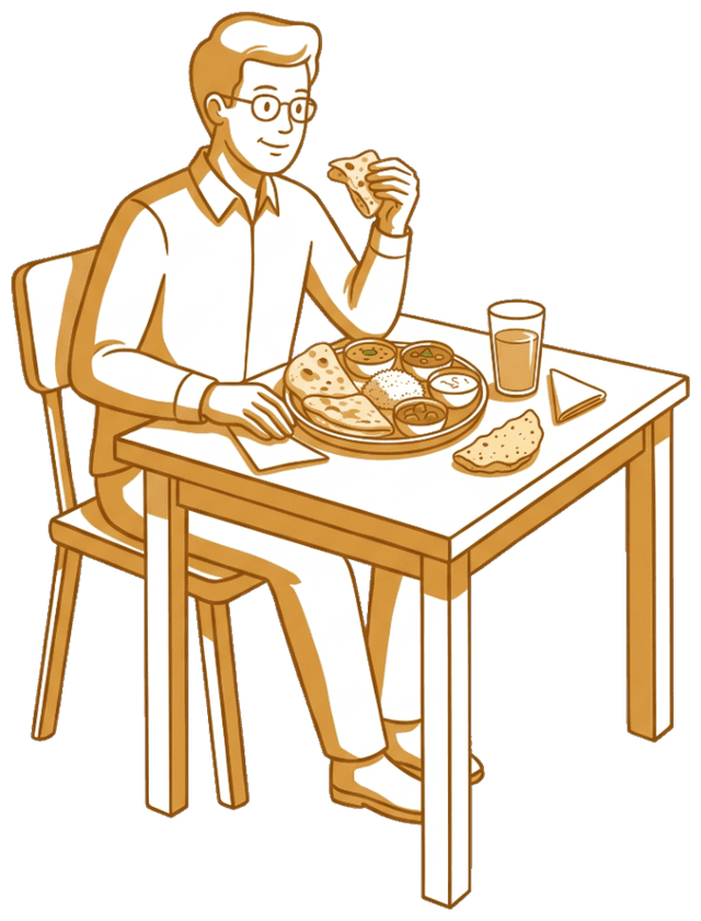 Chana's Restaurant Dining Illustration